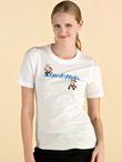 Coverstitched Crew Neck Short Sleeves