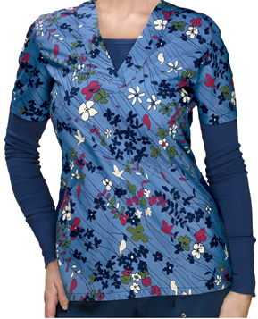 25" FAUX LAYERED V-NECK/VANCVR