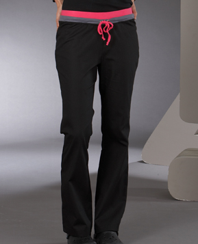 CONTRAST DRAWSTRING PANTS