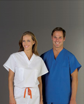 AngelStat&reg; Unisex Reversible Scrub Top with Set-In Sleeves
