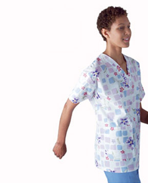 AngelStat&reg; Ladies' Two-Pocket Scrub Top