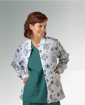 AngelStat&reg; Ladies' Knit Collar Warm-Up Jacket