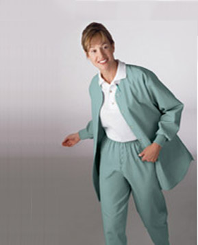 ComfortEase&trade; Ladies' Shirttail Warm-Up Jacket
